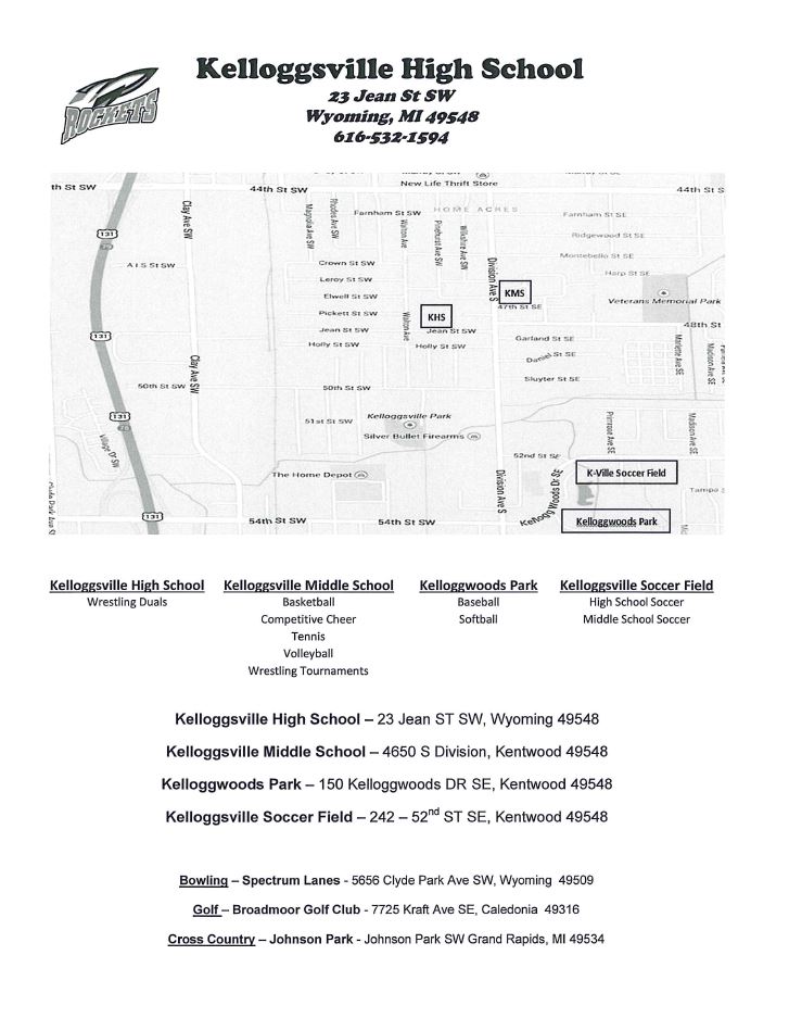 kelloggsville High school map 